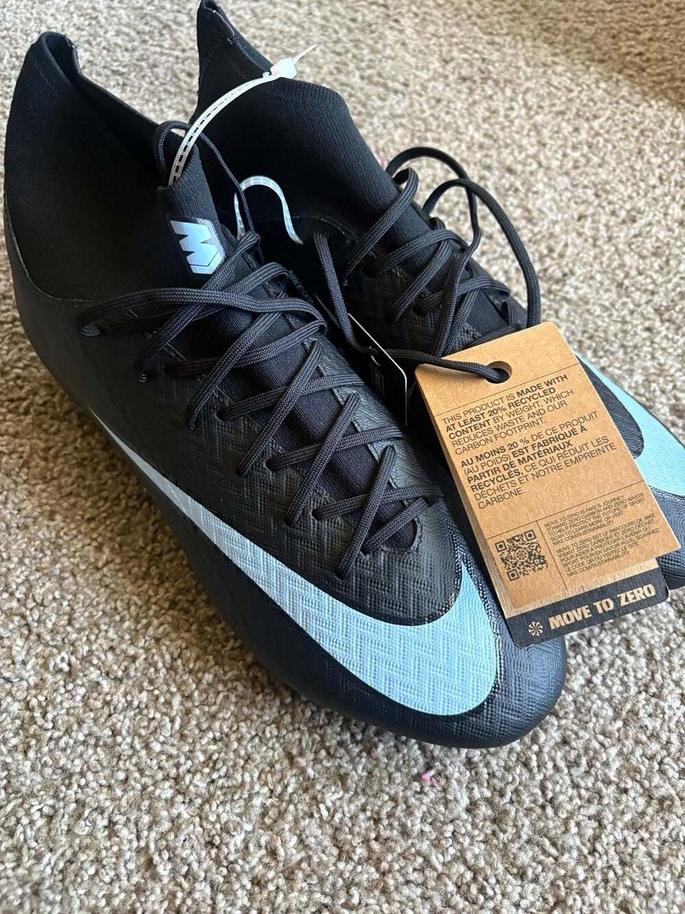 Nike Mercurial Vapor Academy Size 11.5 Cleats